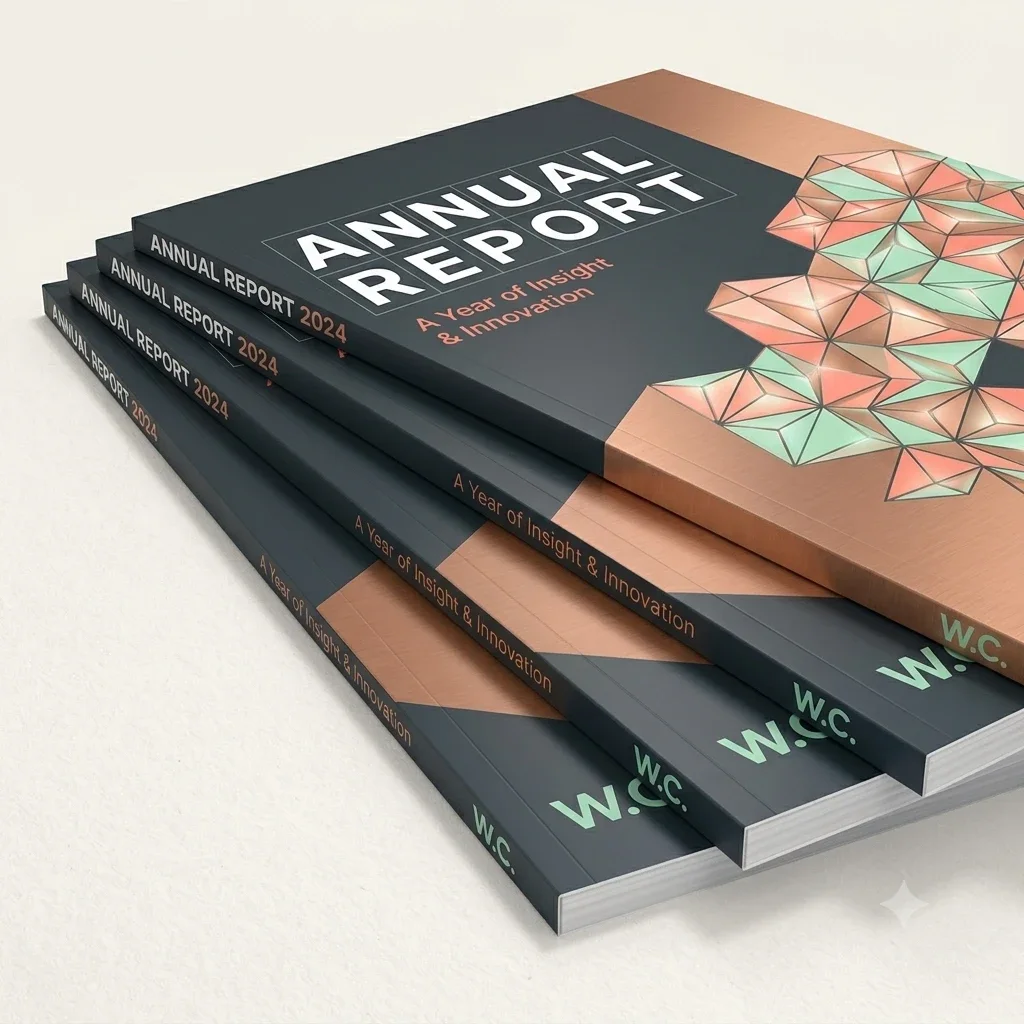 Perfect bound brochure — Welye Paris