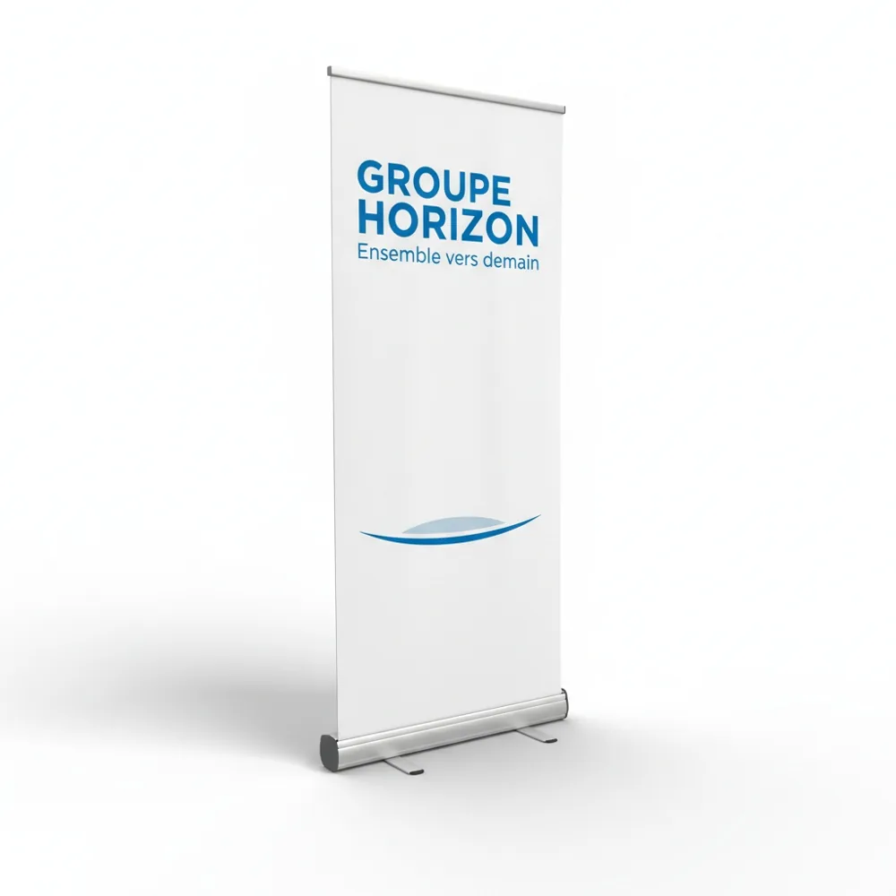 Roll-up imprimé par Welye à Paris