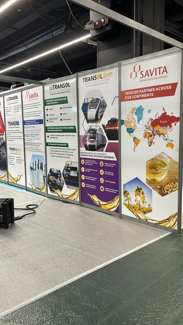 Savita Transol — stand de salon imprimé par Welye